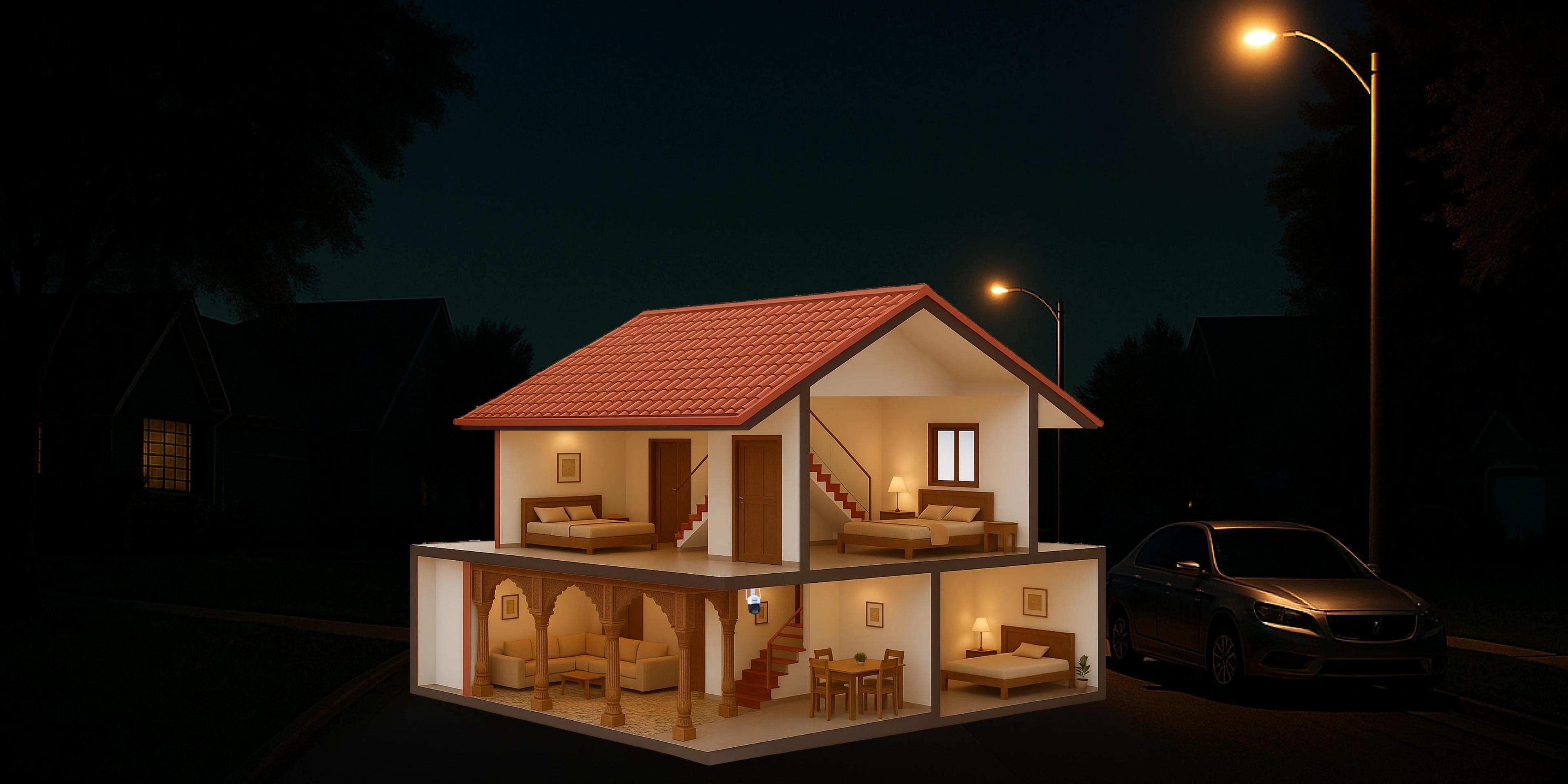 VProtect 24/7 home protection cutaway view