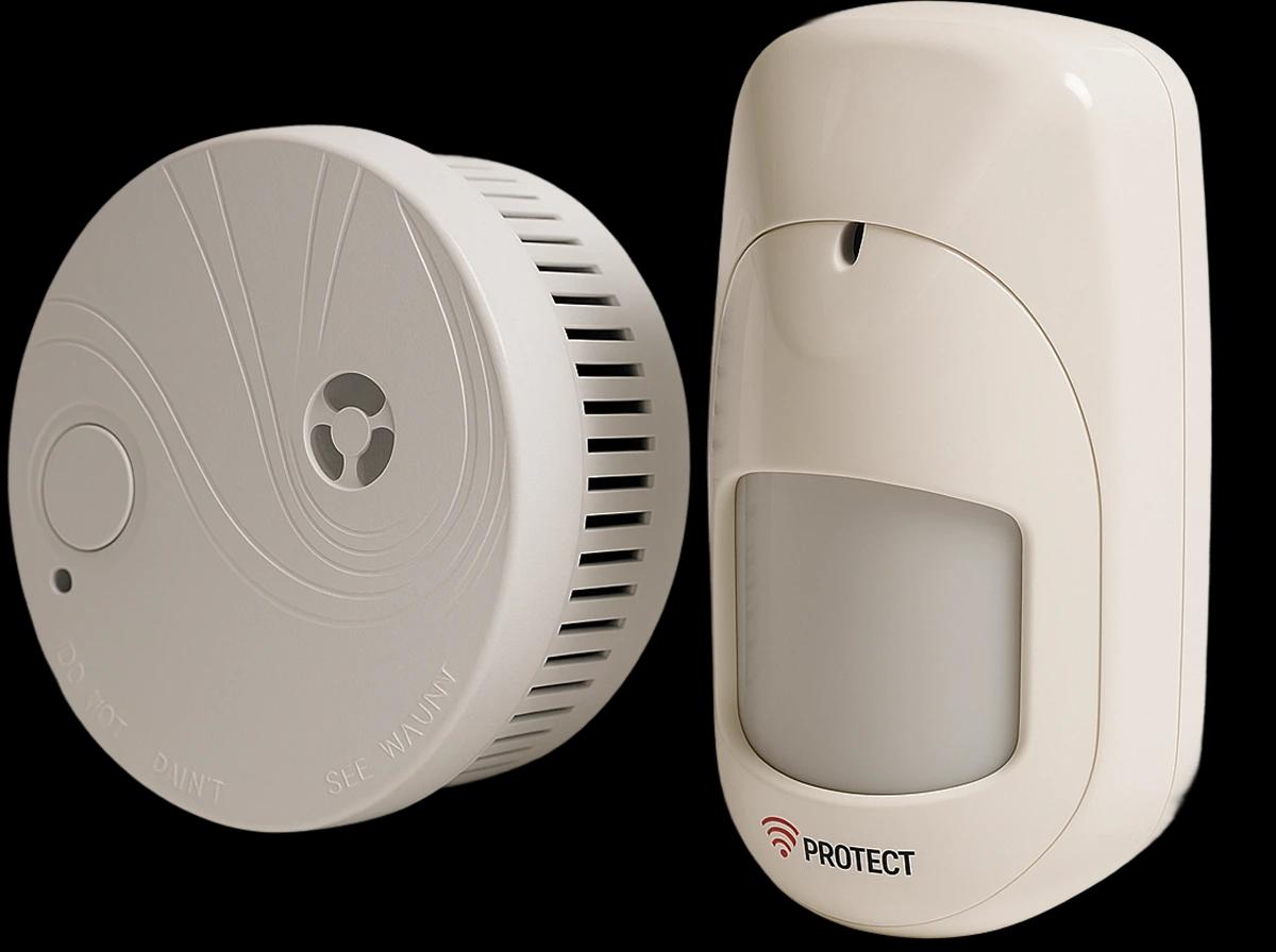 VProtect smart sensors for intruder and fire detection