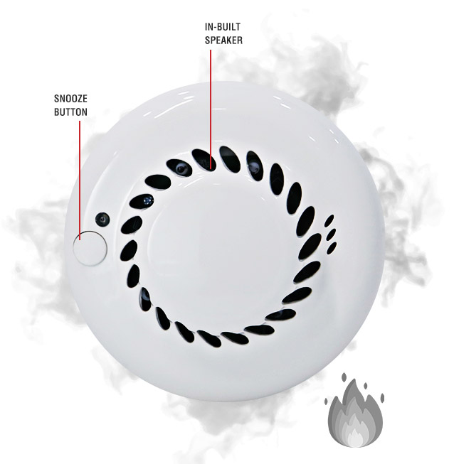 smoke and heat detector