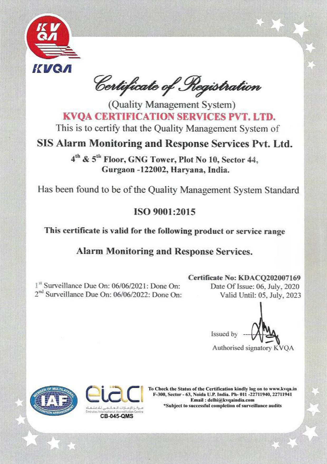 VProtect - ISO 9001:2015